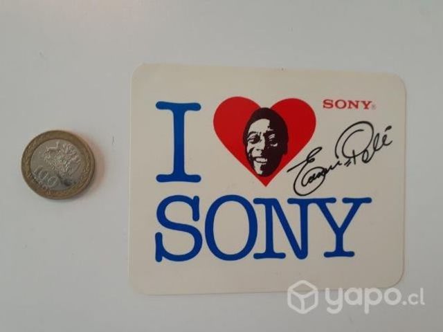 Sticker original Pele Sony años 80 original