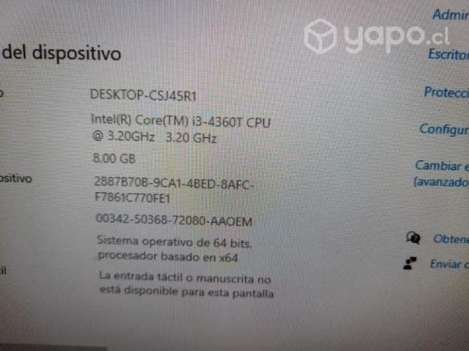 Potente computador completo Core i3