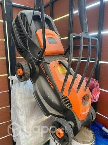 Cortadora de pasto y orilladora + horqueta