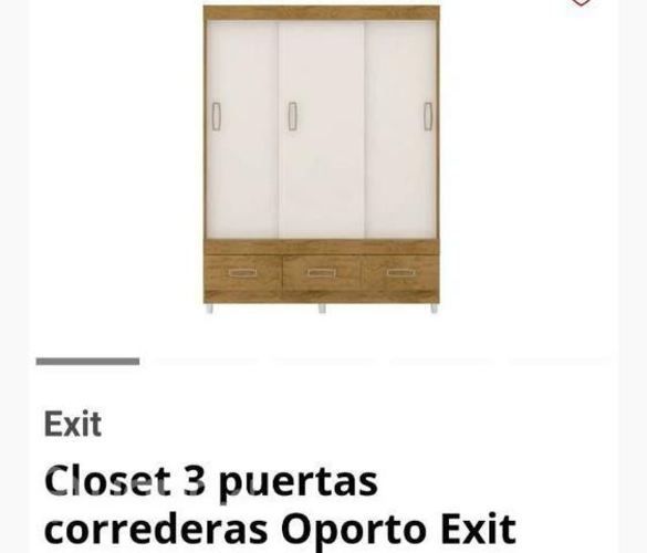 Mueble closet 3 puertas y 3 cajoneras nuevos