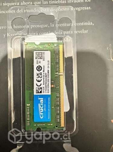 Ram crucial 8gb 3200 ddr4