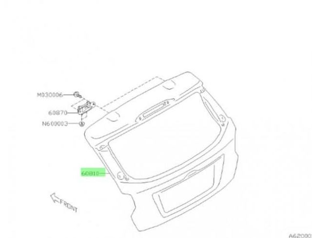 Panel Portalón Subaru XV G33