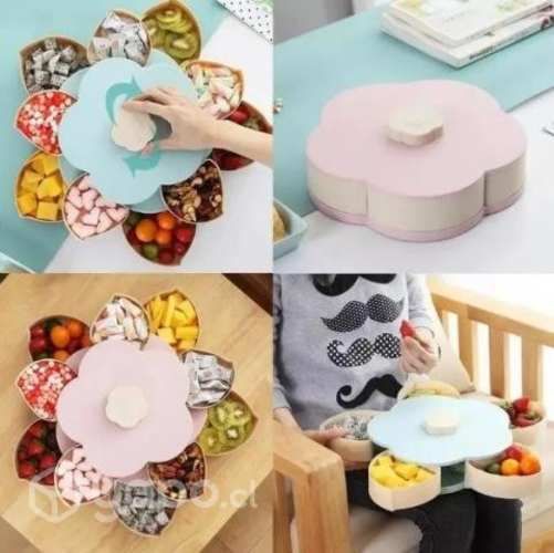 Caja De Dulces Giratoria Candy Box Bandeja Frutos