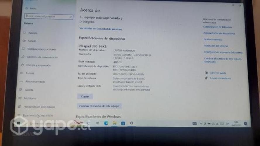 Lenovo Ideapad 330- 141KB Core i5 8th Gen