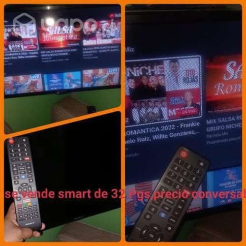 Televisor de 32 y 43 pulgds y una lacto