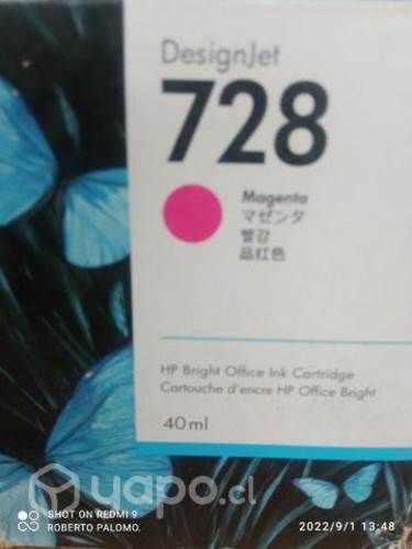 Tintas HP diversos modelos originales de 69ml