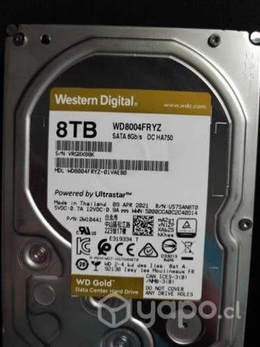 Disco duro 8TB WD Gold