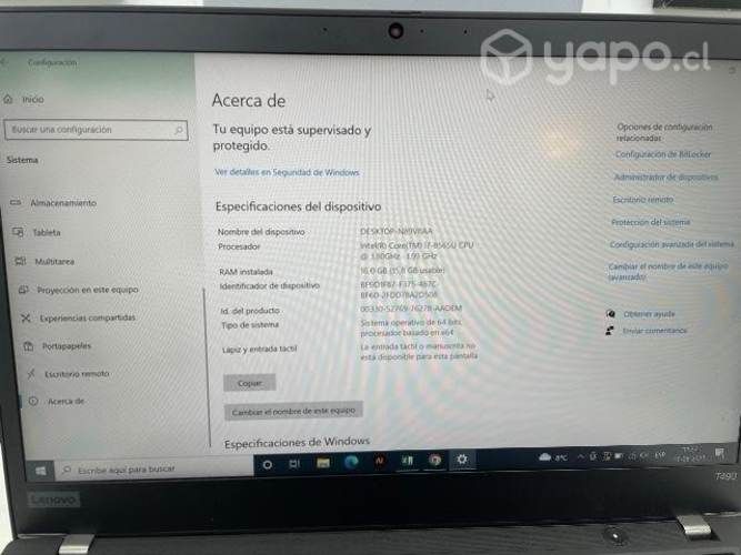 Lapto Lenovo en venta (computador portatil)