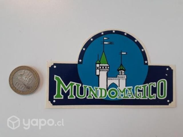 Sticker original Mundo mágico años 80