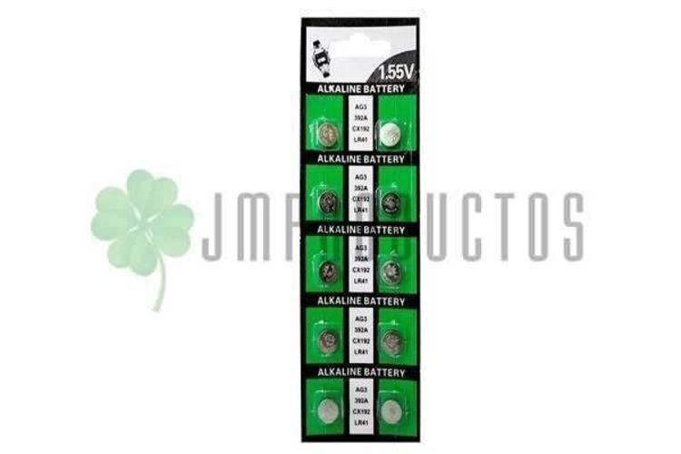 Pack 10 Pilas Ag3 Lr41 V3gabutton Cell X20 Tiras