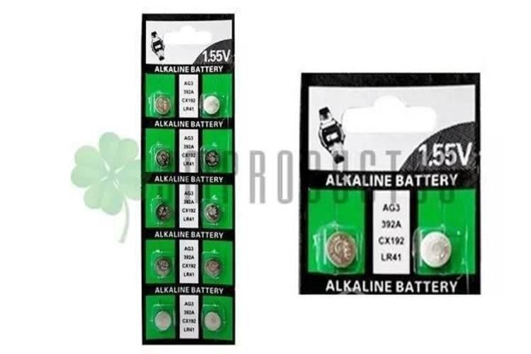 Pack 10 Pilas Ag3 Lr41 V3gabutton Cell X20 Tiras