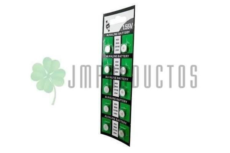 Pack 10 Pilas Ag3 Lr41 V3gabutton Cell X20 Tiras