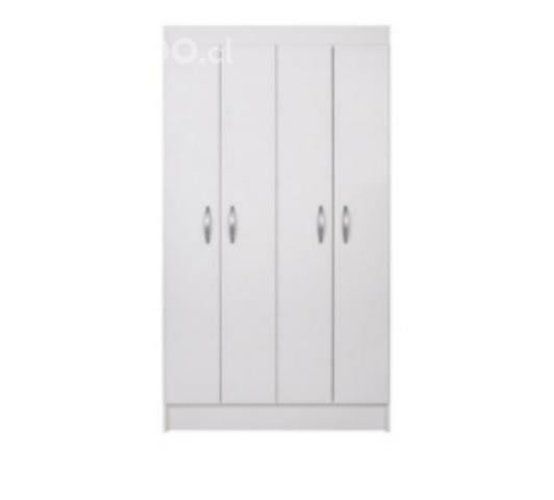 Armario de 4 puertas nuevo blanco