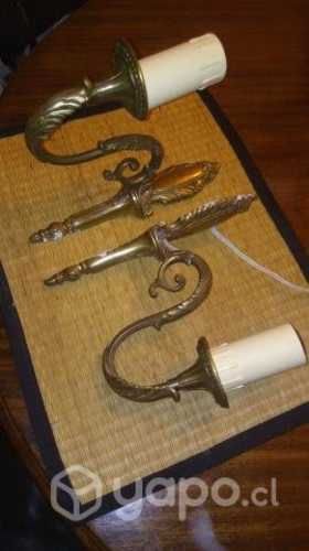Apliques de bronce antiguos PAR