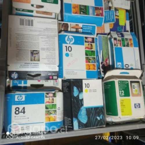 Tintas HP diversos modelos originales de plotter