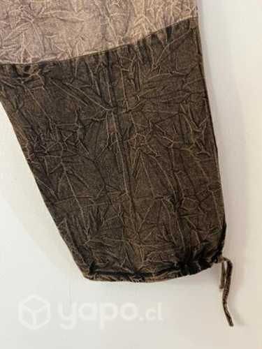 Pantalón Hindu Con Bolsillo Talla L/ Xl Café