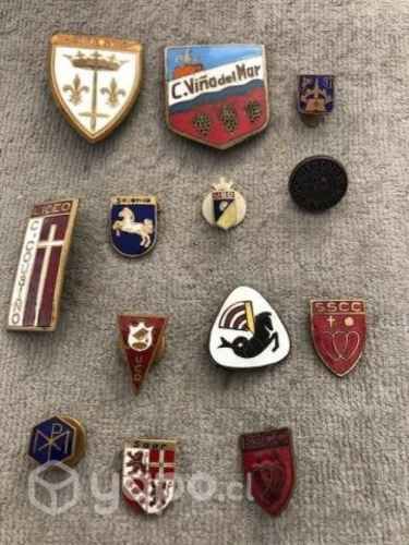 Pines de varios tipos coleccionables