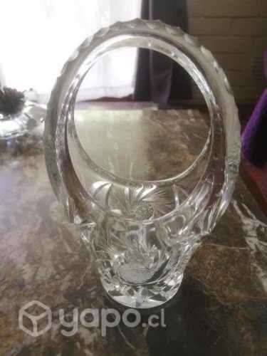 Canastillo de Cristal antiguo