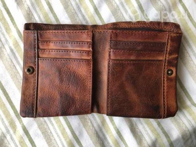 Billetera de cuero unisex nueva