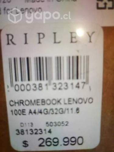 Chromebook lenovo modelo e100