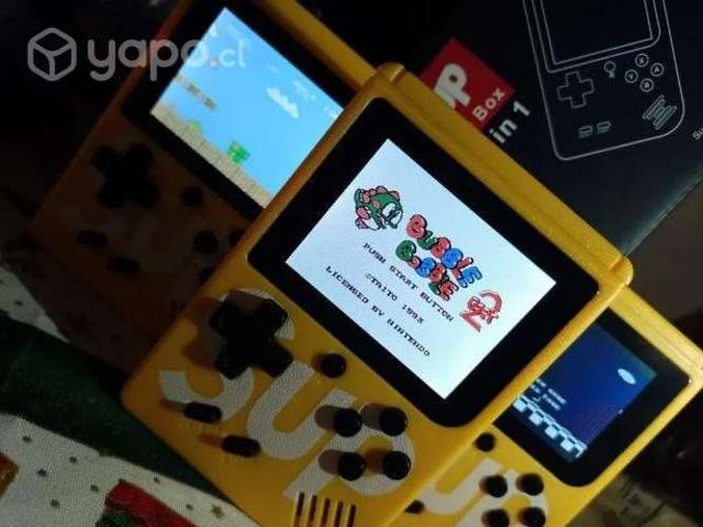Consola sup 400 juegos amarilla