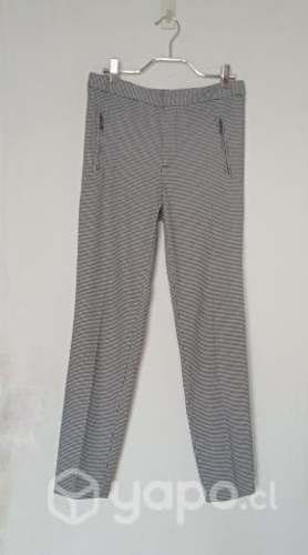 Pantalón ZARA gris cuadrillé talla S