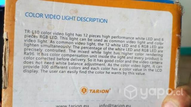 Foco tarion 5600k-rgb fotografia