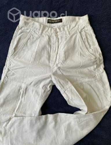 Pantalón blanco cargo