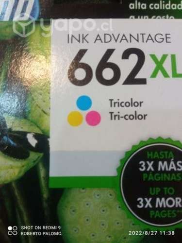 Pack de tintas HP 662xl originales