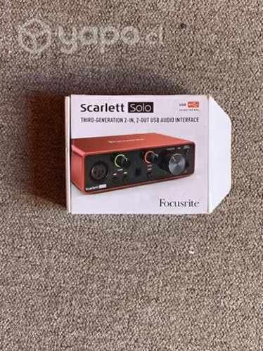 Tarjeta de sonido Sacarlett focusrite
