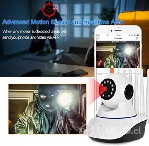 Camara IP de Seguridad WIFI de Interior 5 Antenas