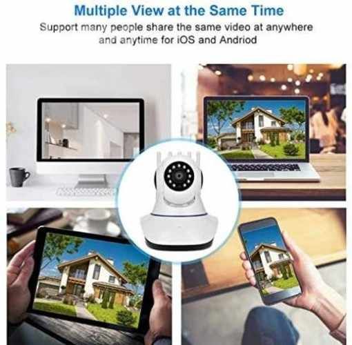 Camara IP de Seguridad WIFI de Interior 5 Antenas