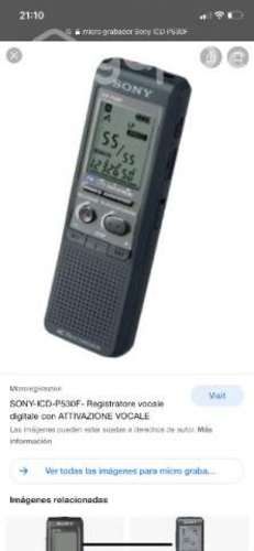 Mini grabador Digital SONY