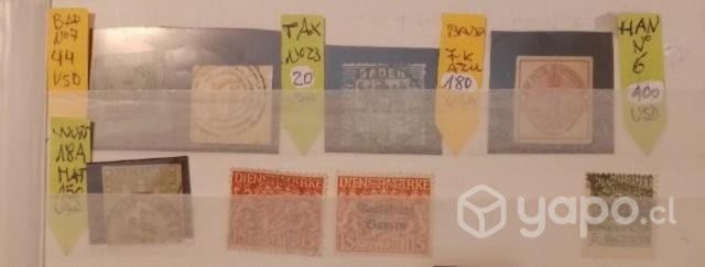 Estampillas Estados Alemanes