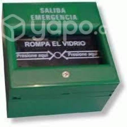 Pulsador de salida emergencia quiebre de vidrio na