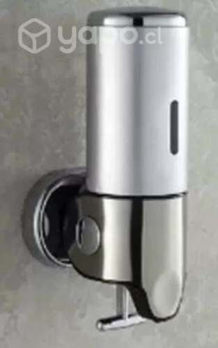 Dispensador de jabon y alcohol gel 500 ml cromado