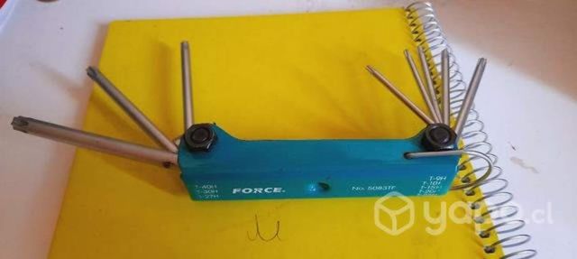 5072F Juego 7 Llaves Allen Plegables 2.5-10Mm