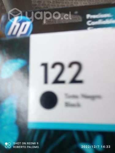 Tinta HP 122 black original
