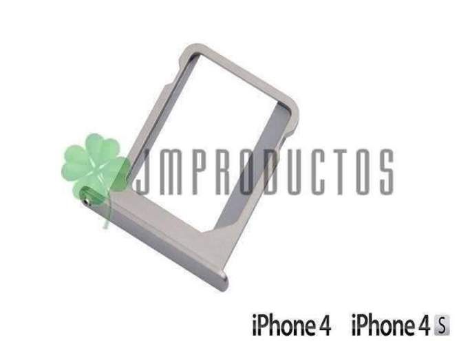 Bandeja sim iphone 4 - color plata