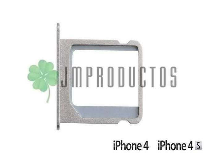 Bandeja sim iphone 4 - color plata