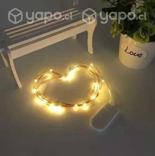 Luces Guirnalda de Hadas Luz Led Calida de 2mt
