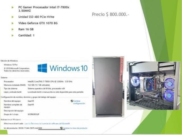 Pc gamer intel i7-7800x