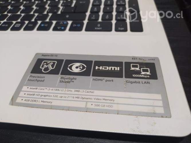 Notebook Acer Aspire ES1-572