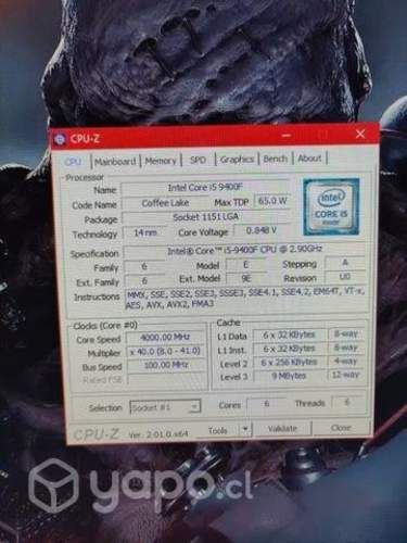 I5 9400f 6 nucleos 4,0 GHz