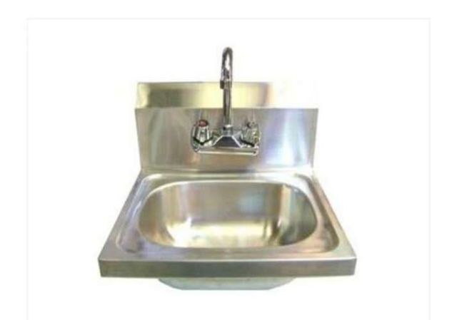 Lavamanos acero inoxidable muro