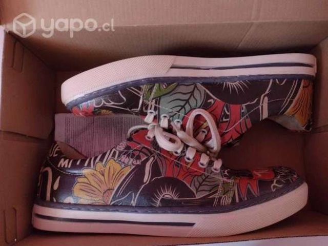 Zapatillas Mujer Piel Vegana Negras - Te Amo Frida