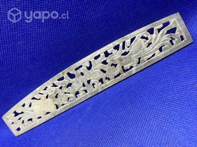 Antiguo Jade Chino Decoración Tallado a mano