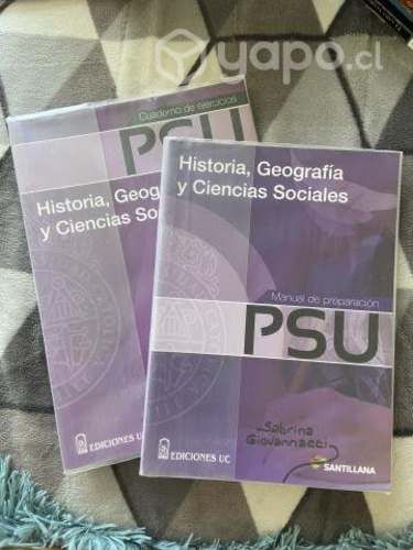 Dúo libros preparación PSU historia