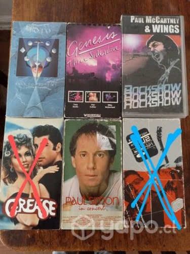 VHS originales varios artistas