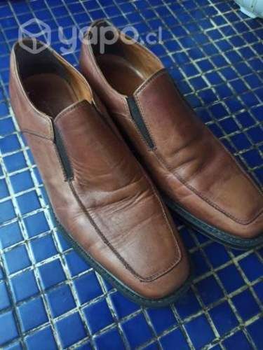 Zapatos Cuero Hombre Color Cafe